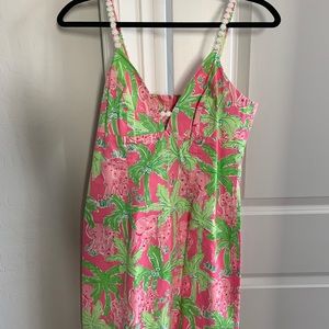 Lilly Pulitzer size 4 dress pink and green